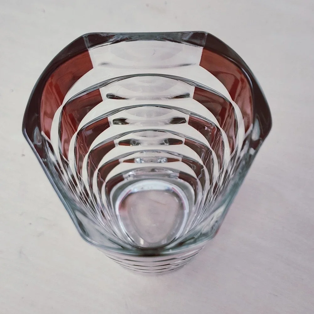 Vtg Luminarc Glass Vase 6.5